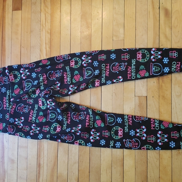 No Boundaries Juniors Christmas Leggings Size Medium - Picture 5 of 5